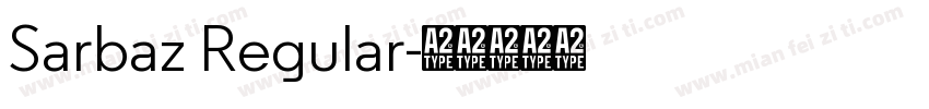 Sarbaz Regular字体转换